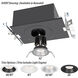 Volta LED White Recessed Lighting in Narrow, 85, 2700K