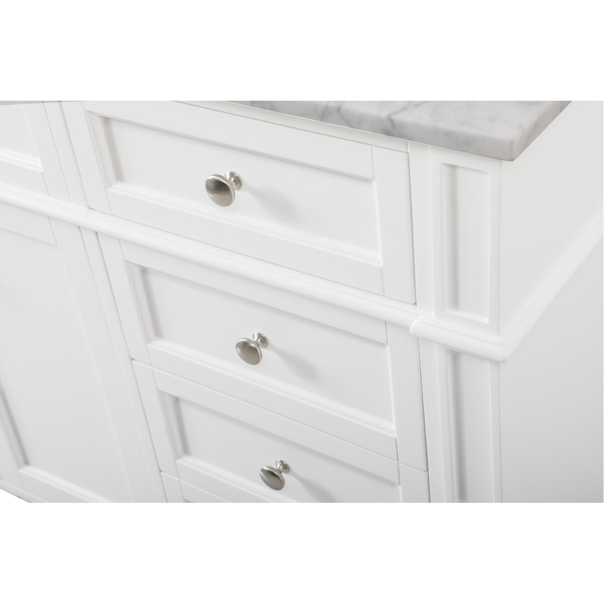 Park Avenue 60 X 22 X 35 inch White Vanity Sink Set