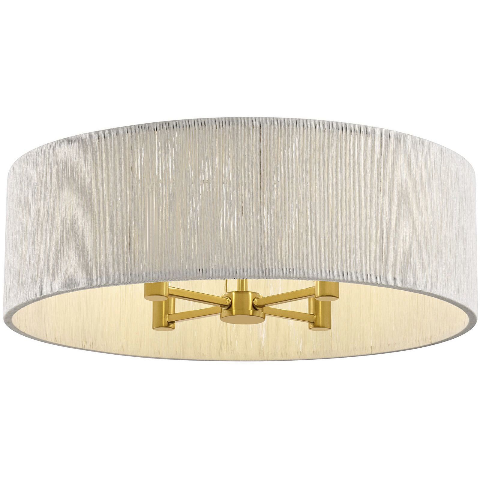 Maynard 4 Light 22 inch Warm Brass Flush Mount Ceiling Light