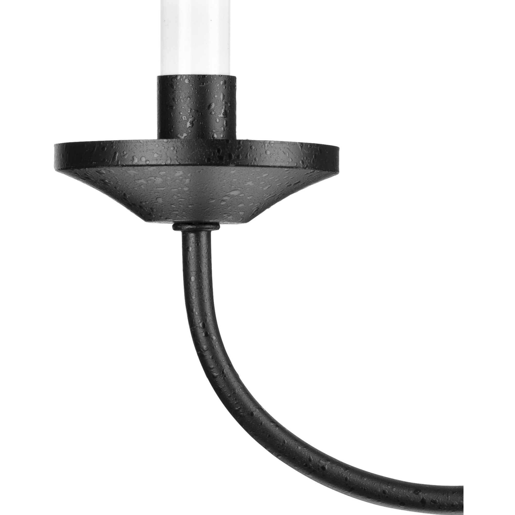 Five Light 5 Light 21 inch Textured Black Chandelier Ceiling Light