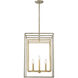 Berlin 5 Light 16.5 inch Argentum and Gold Pendant Ceiling Light