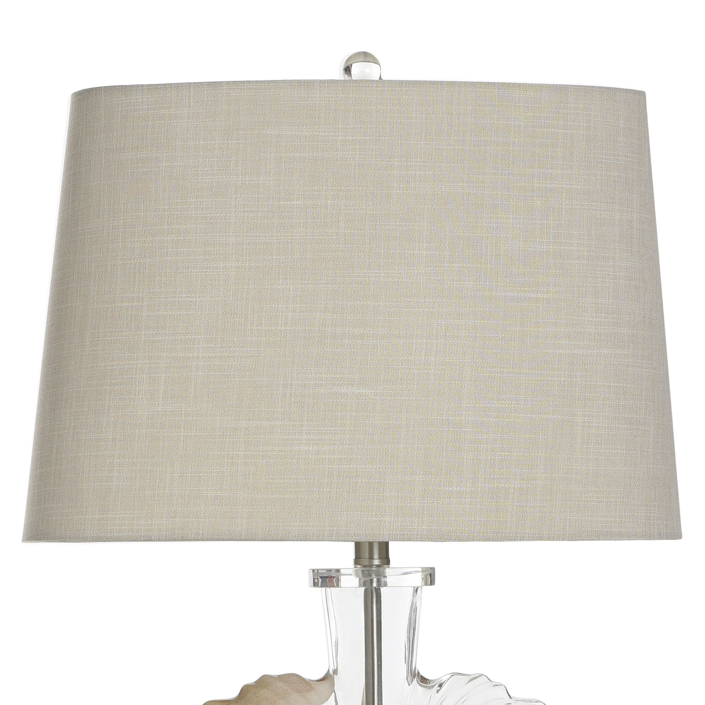 Lily 30 inch 100.00 watt Clear and Blue and Beige Table Lamp Portable Light