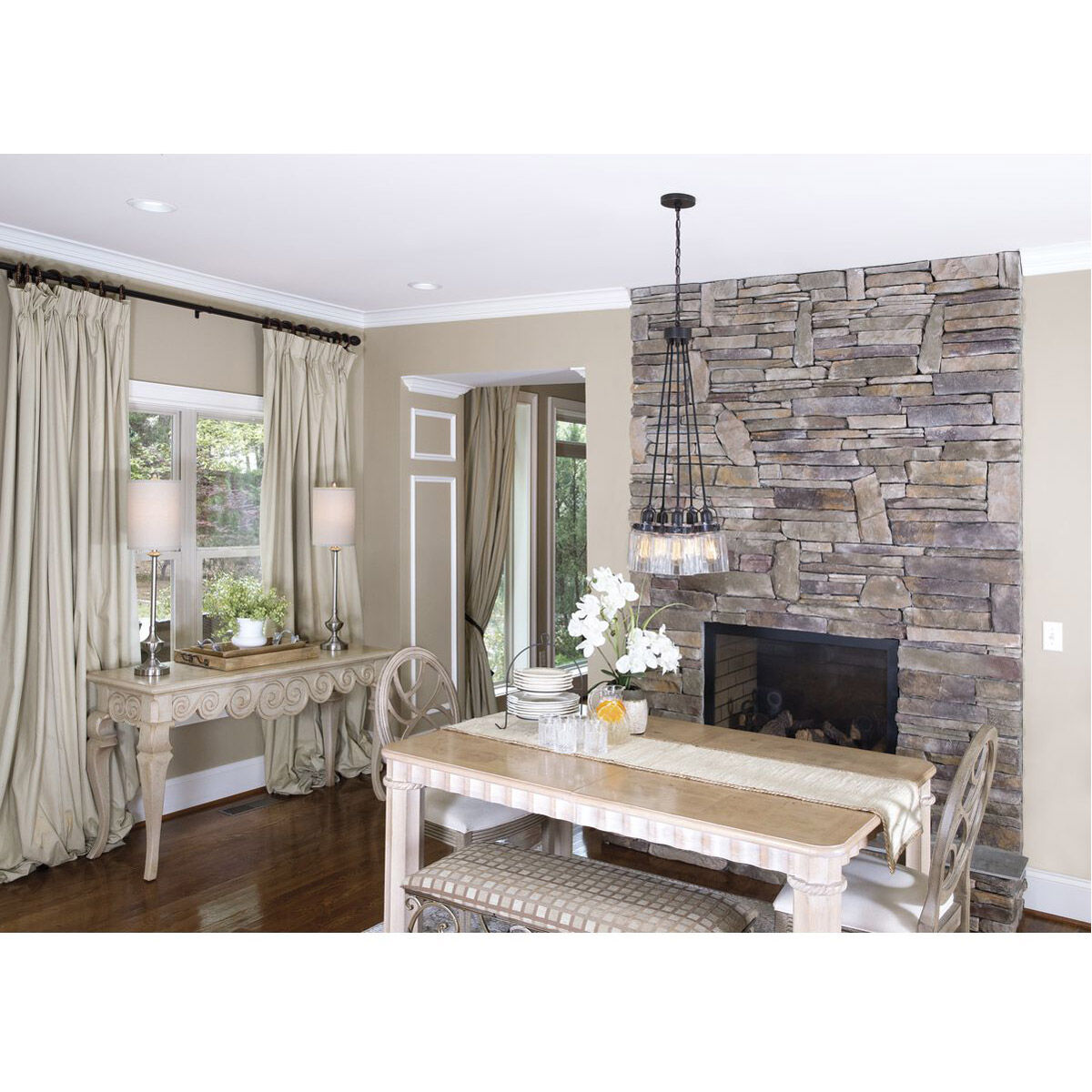 Aft 5 Light 28.63 inch Antique Bronze Chandelier Ceiling Light