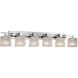 Veneto Luce 6 Light 56 inch Polished Chrome Bath Vanity Light Wall Light in 4200 Lm LED, Lace (Veneto Luce), Oval