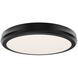 Parthenon LED 10 inch Black Flush Mount Ceiling Light in 3000K, dweLED