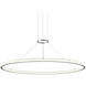 Luna LED 50 inch Bright Satin Aluminum Pendant Ceiling Light