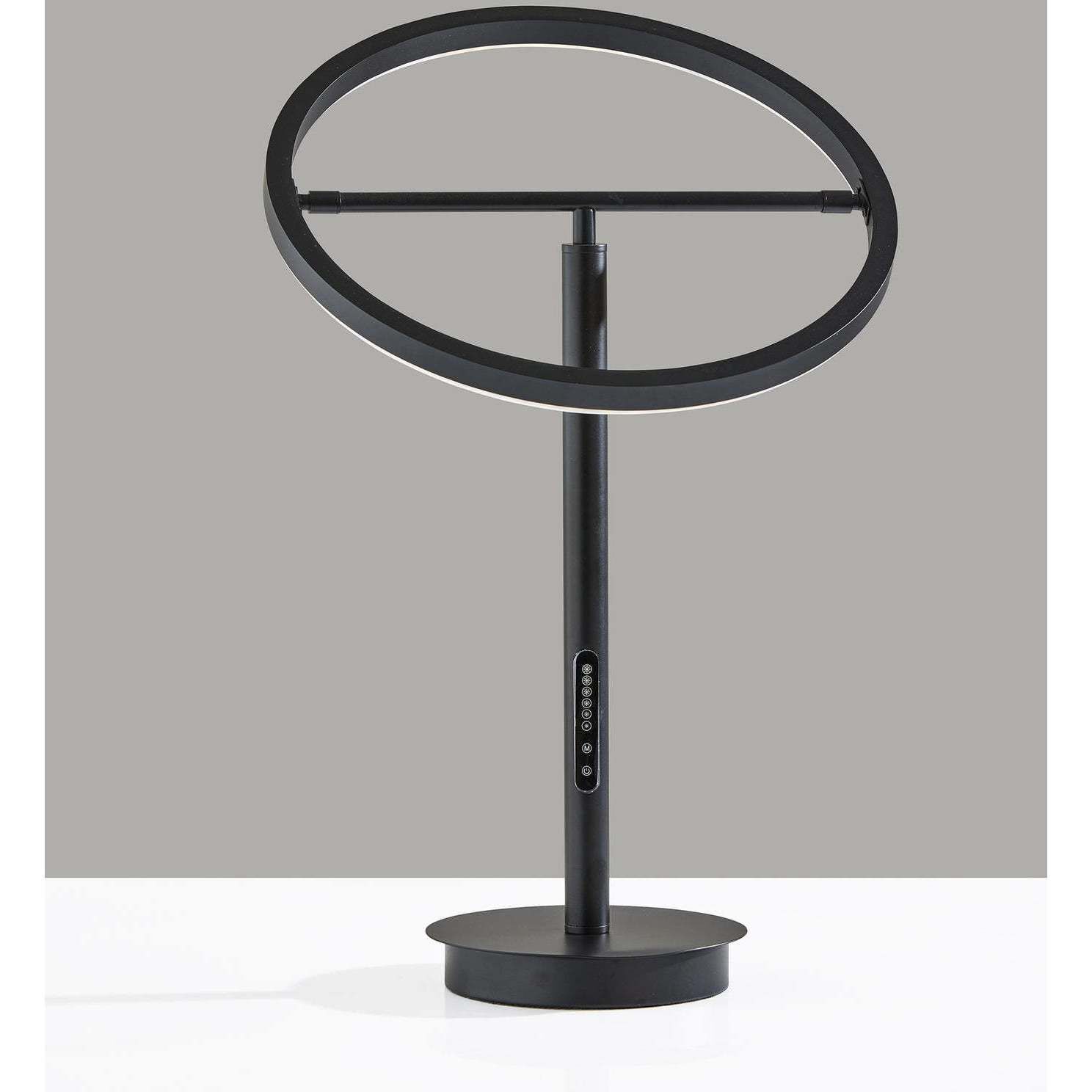 Falcon 18 inch 15.00 watt Black Table Lamp Portable Light, with Smart Switch