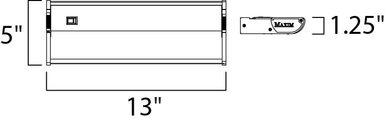 CounterMax MX-X12 120 Xenon 13 inch Metallic Bronze Under Cabinet