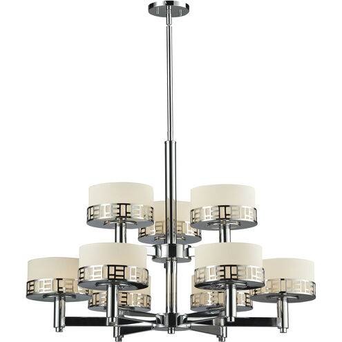 Elea 9 Light 31.75 inch Chrome Chandelier Ceiling Light