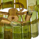 Vintner 3 Light 15.5 inch Contemporary Gold Leaf and Green Semi-Flush Mount Ceiling Light