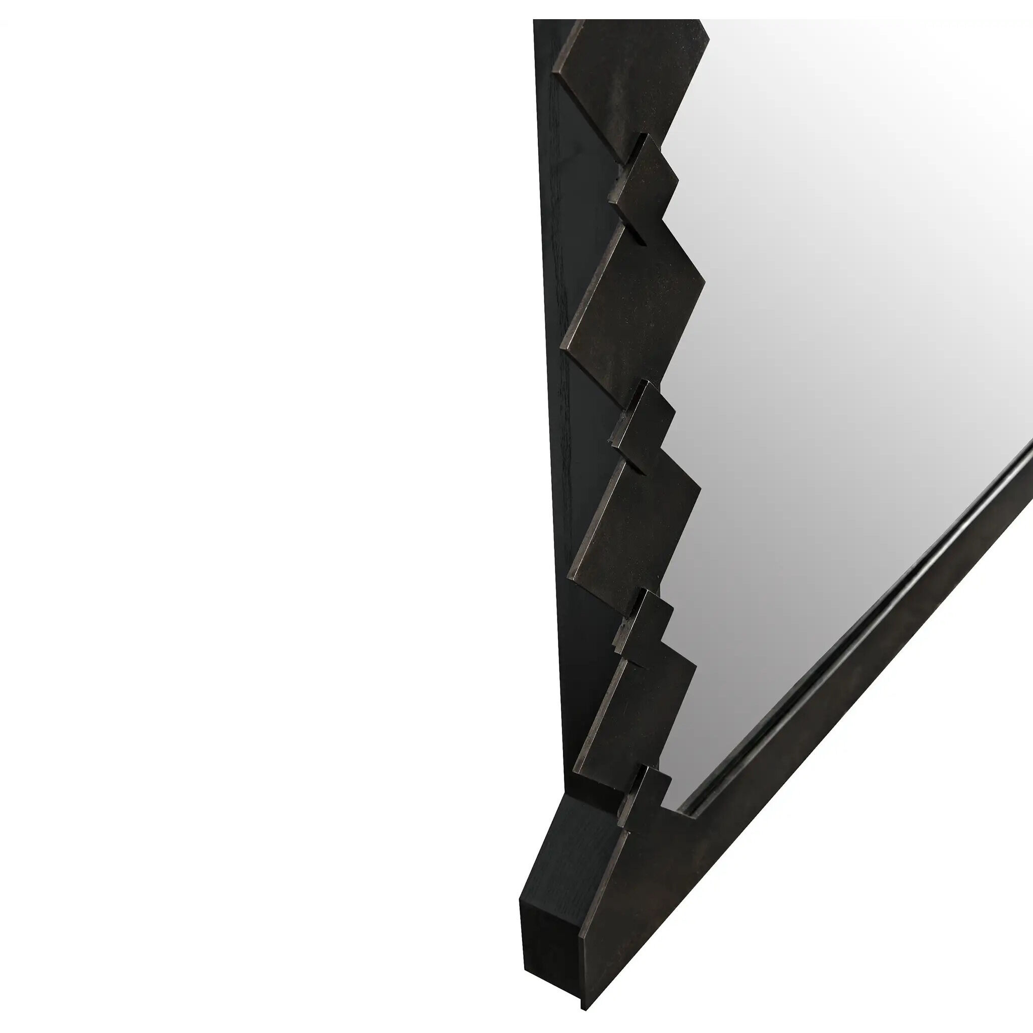 Aya 79 X 40 inch Unfinished Industrial Steel Mirror