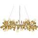 Lolli 12 Light 30 inch Distressed Brass Chandelier Ceiling Light
