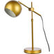 Forrester 17.1 inch 40 watt Brass Table Lamp Portable Light