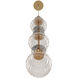 Avra LED 5 inch Aged Brass Pendant Ceiling Light