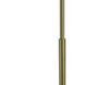Eloise 36 inch 25 watt Polished Brass and White Table Lamp Portable Light