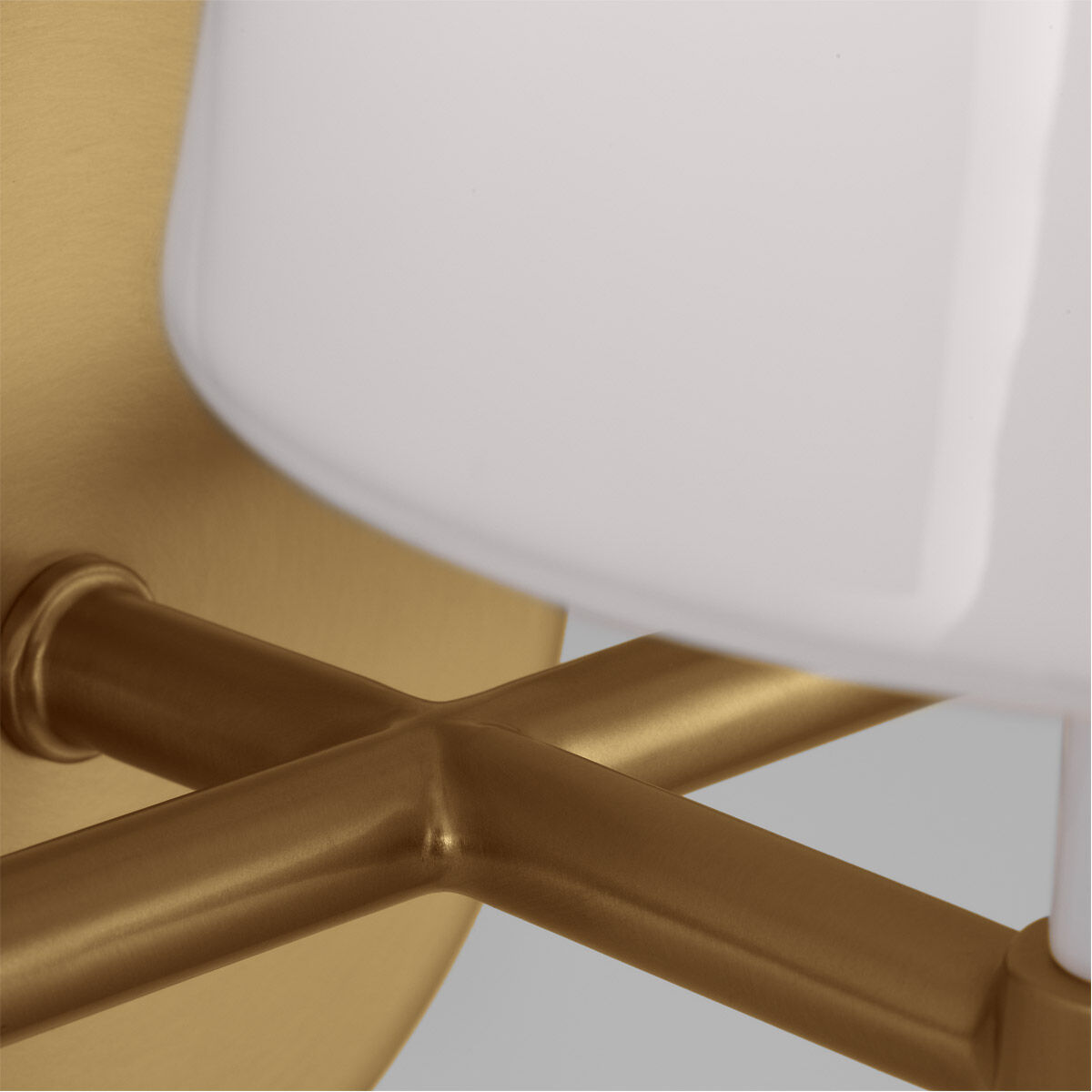 kate spade new york Monroe 3 Light 23 inch Burnished Brass Vanity Light Wall Light in Burnished Brass / Gloss White