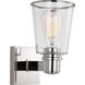 C&M by Chapman & Myers Alessa 1 Light 5 inch Polished Nickel Bath Vanity Wall Sconce Wall Light