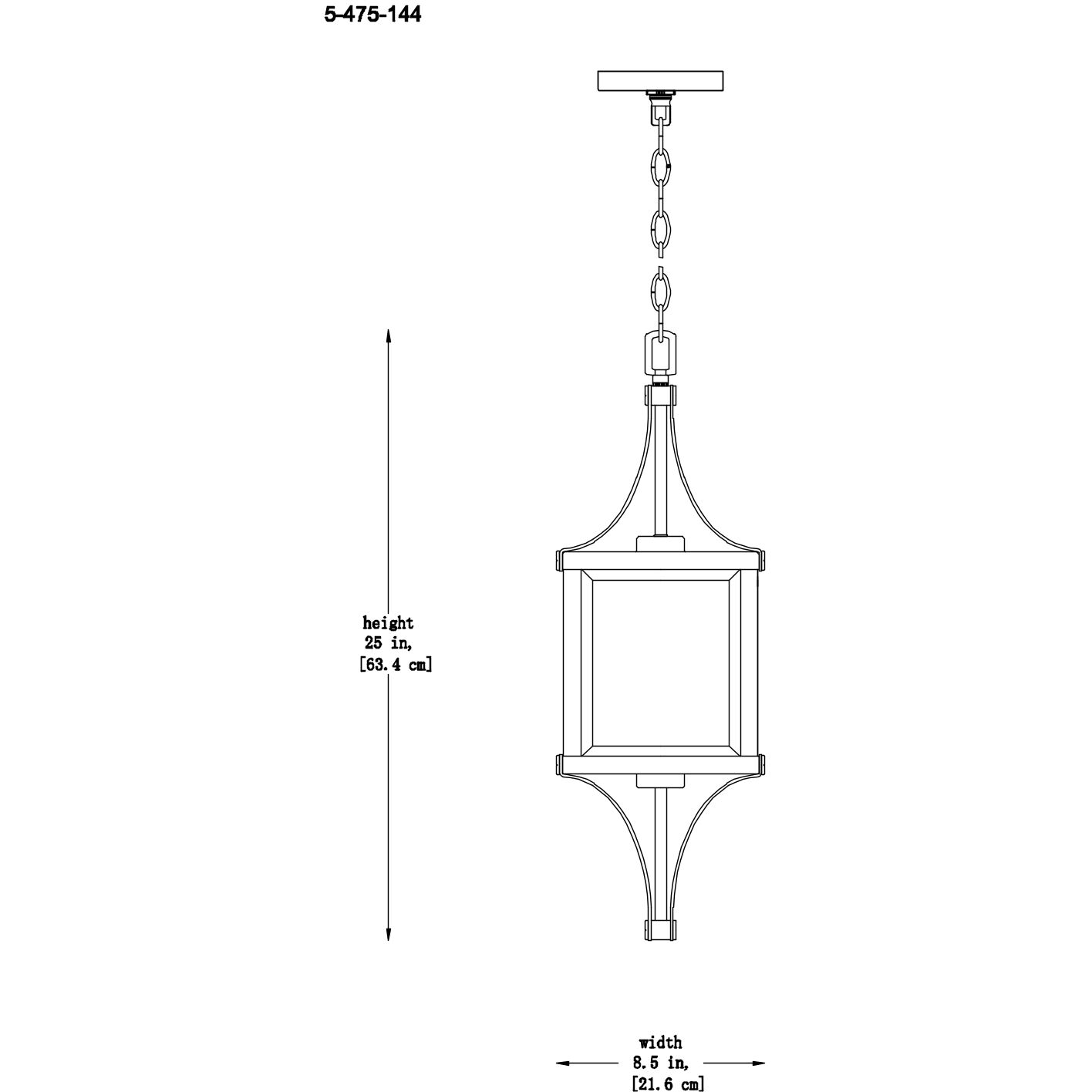 Raeburn 1 Light 8.5 inch Matte Black with Burnished Brass Accents Outdoor Hanging Lantern