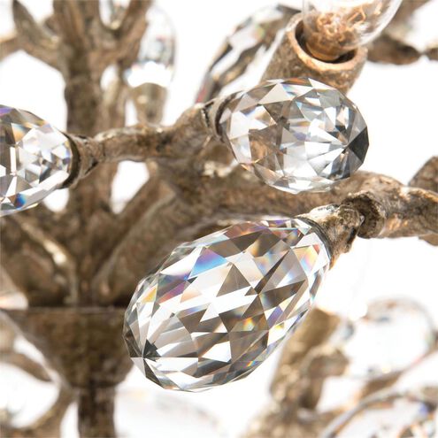 Budding 10 Light 39 inch Antique Silver Chandelier Ceiling Light