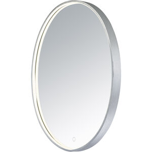Mirror 29.5 X 23.75 inch Brushed Aluminum LED Wall Mirror