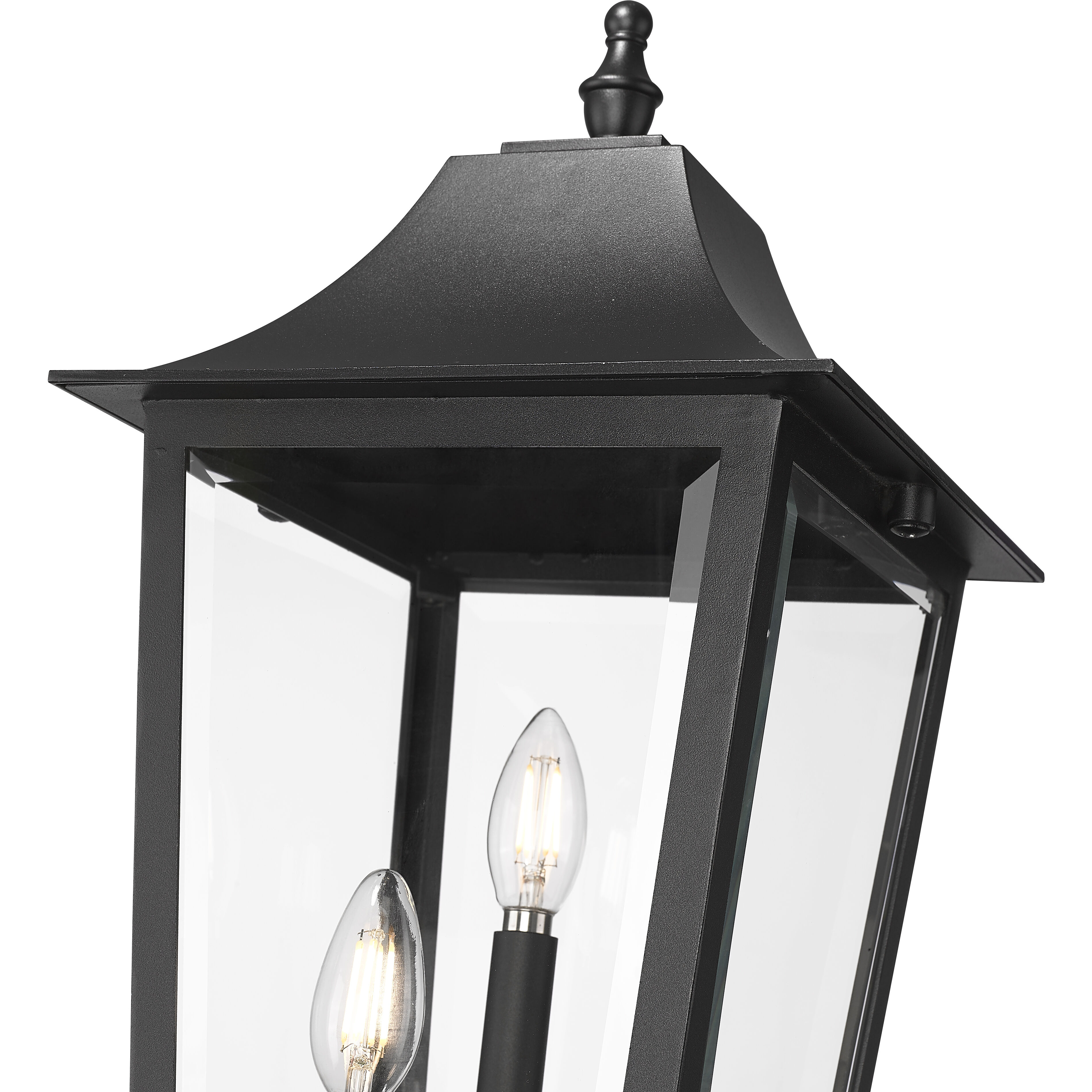 Gannon 3 Light 28.75 inch Black Outdoor Pier Mounted Fixture