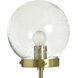 Eloise 36 inch 25 watt Polished Brass and White Table Lamp Portable Light