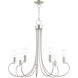 Bari 7 Light 30 inch Brushed Nickel Chandelier Ceiling Light