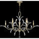 Beveled Arcs 8 Light 57 inch Silver Chandelier Ceiling Light