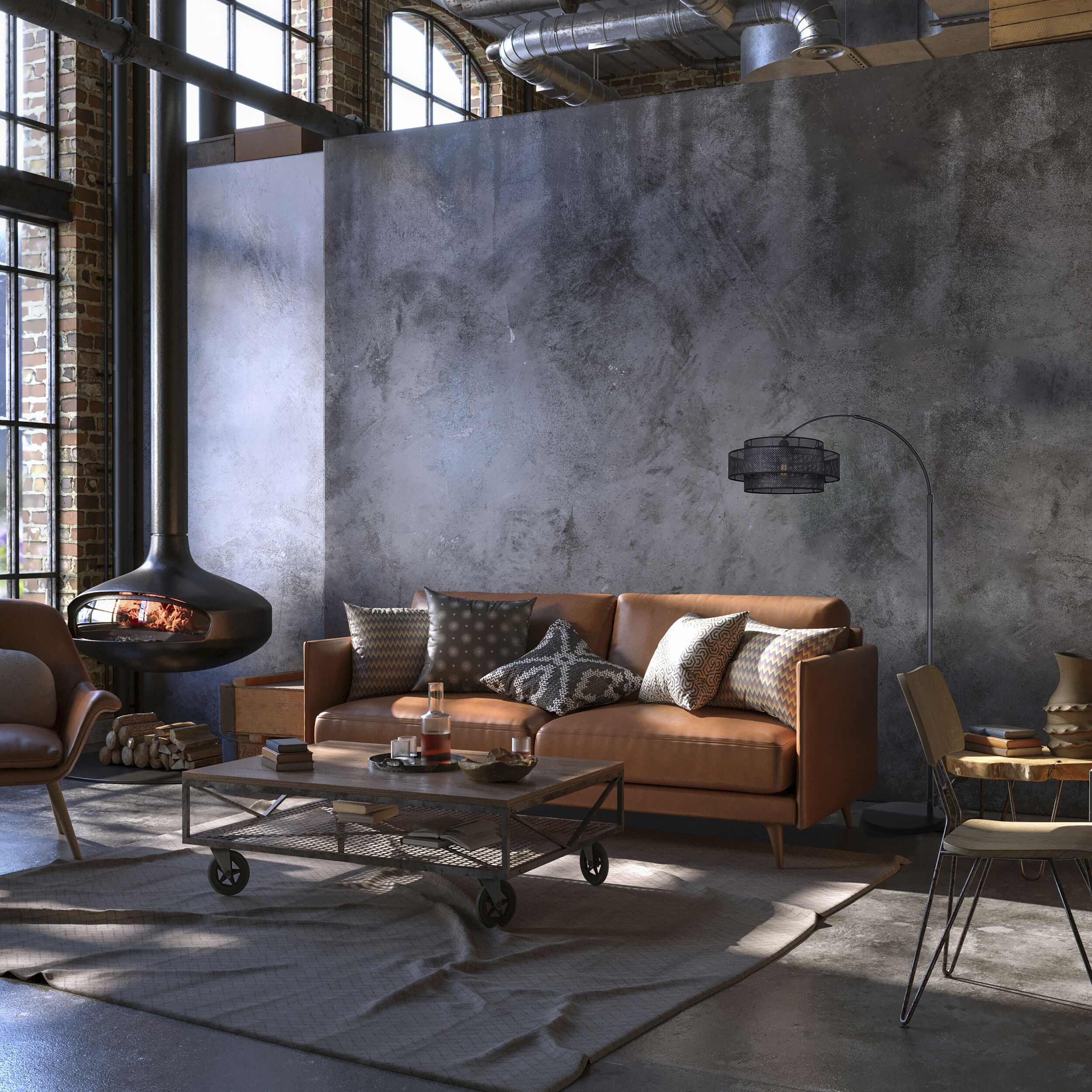 Bellamy 82 inch 150.00 watt Black Floor Lamp Portable Light