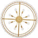Rene 8 Light 45 inch Distressed Brass Chandelier Ceiling Light