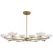 Fleurana 16 Light 54 inch Antique Brass Chandelier Ceiling Light