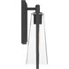 Costa 1 Light 16 inch Sand Coal Black Outdoor Wall Sconce