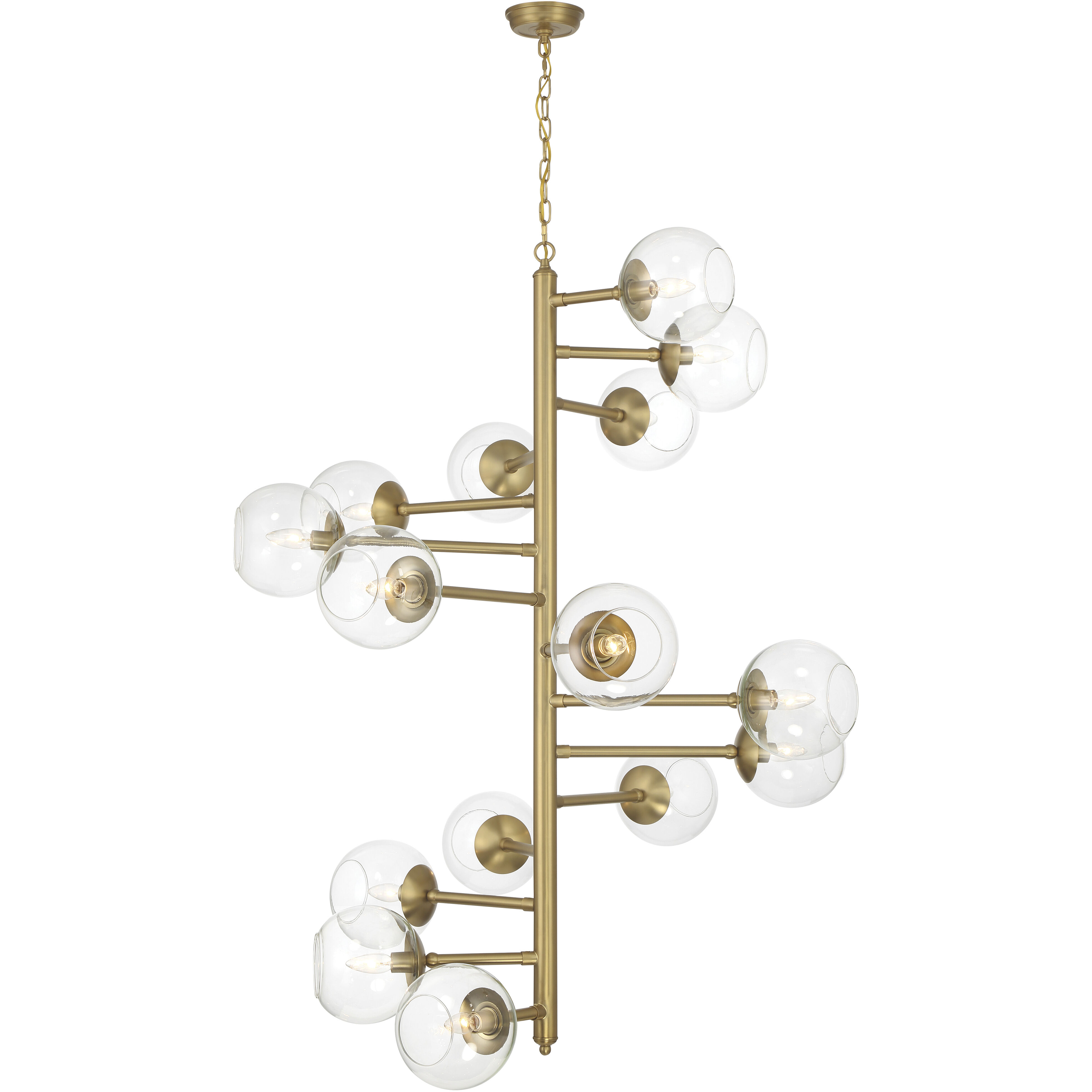 Millikan 15 Light 38.75 inch Signature Brass Pendant Ceiling Light