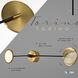 Artisan Collection/TORINO Series 39 inch Antique Brass ADA Wall Sconce Wall Light