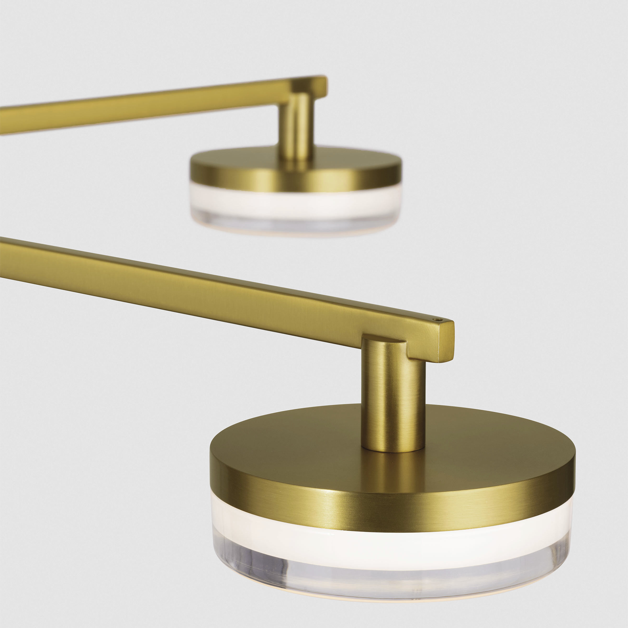 Sean Lavin Khan LED 34 inch Burnished Brass Chandelier Ceiling Light