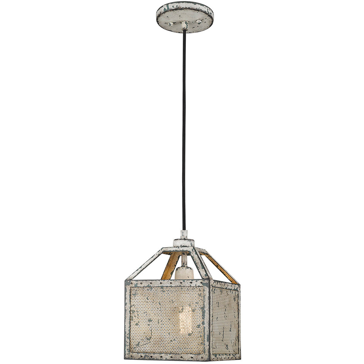 Iris 1 Light 8 inch Aged Ivory Pendant Ceiling Light