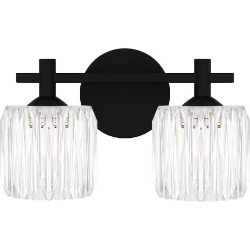 Spade LED 13.5 inch Matte Black Bath Light Wall Light, Medium