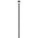 Davina 3 Light 114.25 inch Black Outdoor Post Mounted Fixture in G9