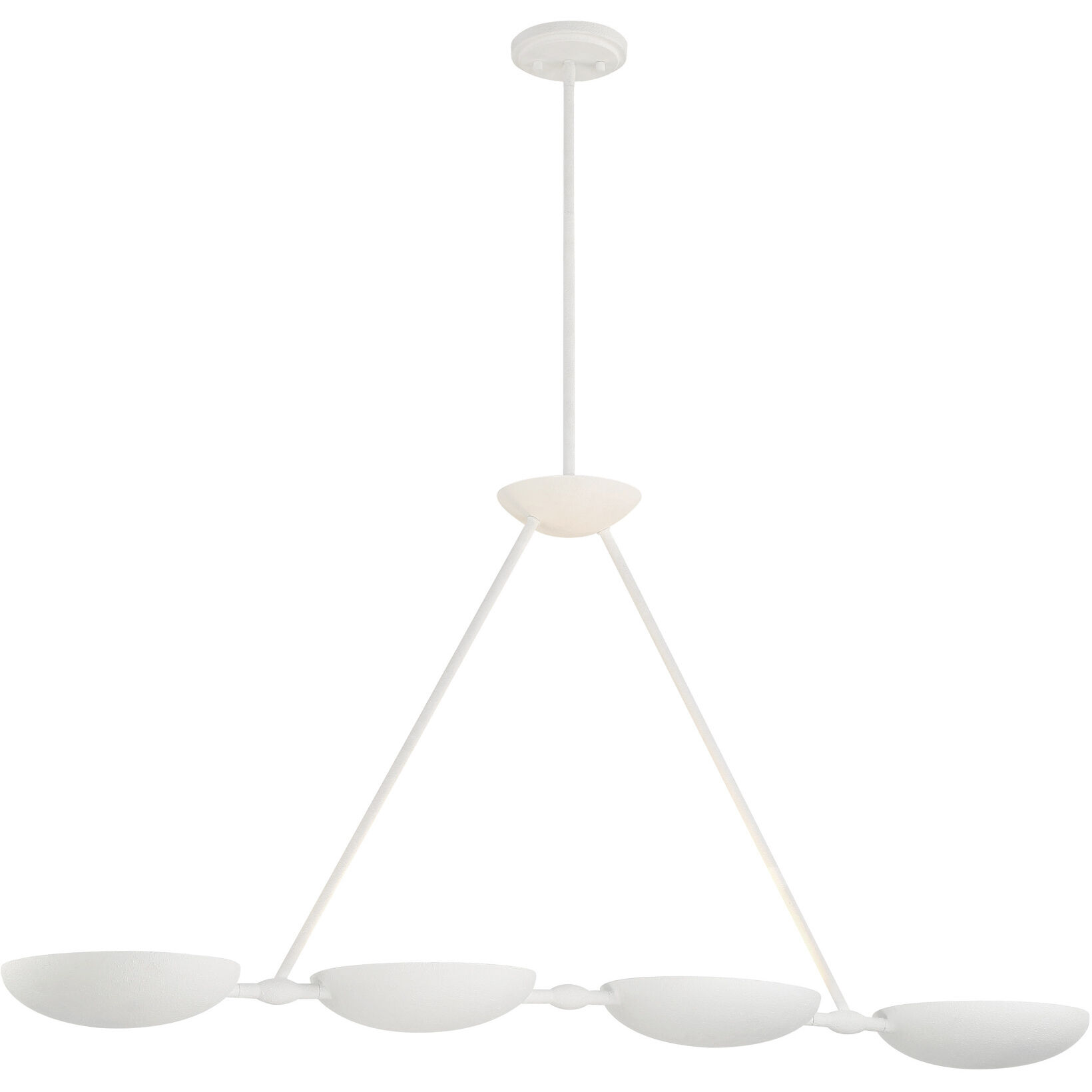 Undertas 4 Light 48 inch Piastra Plaster Island Light Ceiling Light