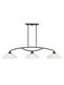 Somerset 3 Light 50 inch English Bronze Linear Chandelier Ceiling Light
