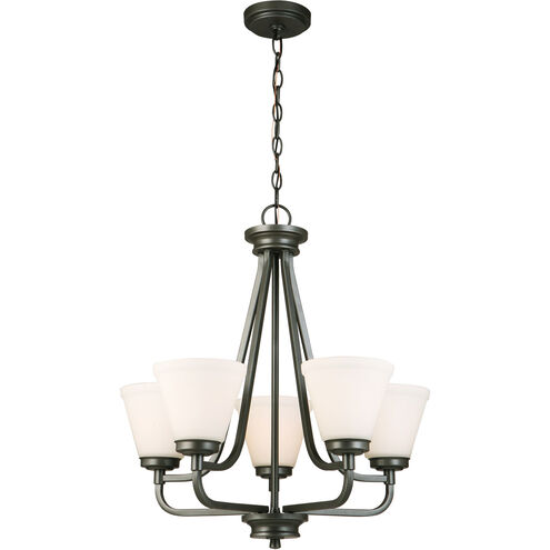 Mayview 5 Light 23 inch Graphite Chandelier Ceiling Light