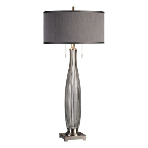 Coloma 39 inch 60 watt Brushed Nickel Table Lamp Portable Light