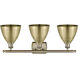 Ballston Dome LED 27.5 inch Antique Brass Bath Vanity Light Wall Light