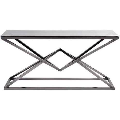 Pinnacle 63 inch Nickel Console Table
