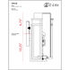 Abbey 1 Light 17 inch Black Outdoor Wall Light