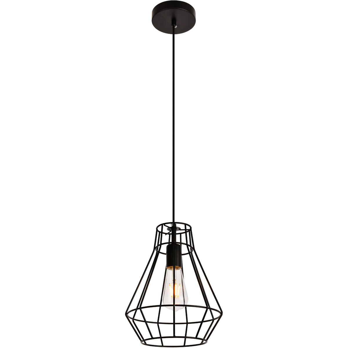 Jago 1 Light 9 inch Black Pendant Ceiling Light
