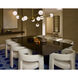 Orbe 10 Light 44.75 inch Brushed Brass Chandelier Ceiling Light