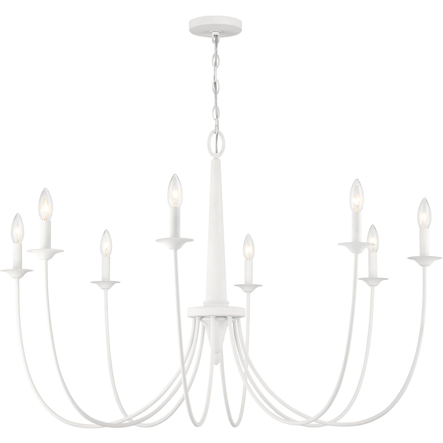 Stonecrest 8 Light 42 inch Bisque White Chandelier Ceiling Light