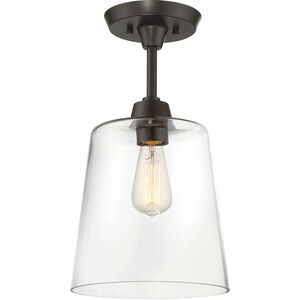 Modern 1 Light 10.00 inch Semi-Flush Mount