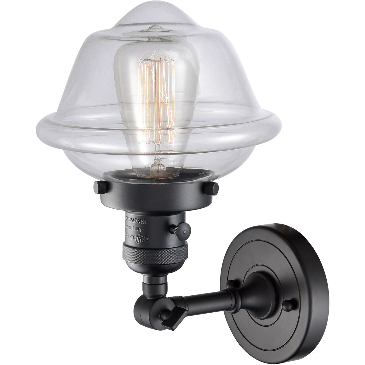 Franklin Restoration Small Oxford LED 7.5 inch Matte Black Sconce Wall Light, Franklin Restoration